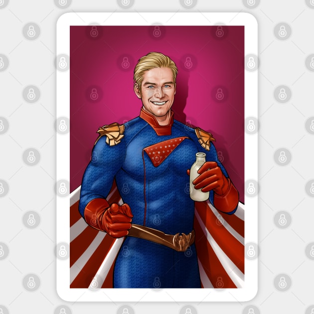 Homelander Sticker by FangArt21